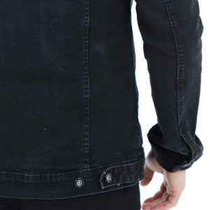 New Customizable Casual Men Canvas Denim <b>Jacket</b> High Quality Solid Color Streetwear Jean <b>Jackets</b> Turn-down Collar Streetwear - Product Image 3