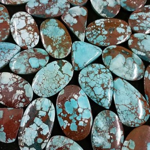 Turquesa de magnesita, cabujón de turquesa semipreciosa, la piedra preciosa de turquesa más vendida para joyería. - Product Image 5