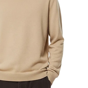 Collection Hiver Haut de Gamme : Pull Col Roulé en Cachemire Beige pour Homme, Manches Longues, Tricoté, Idéal Automne - Vente en Gros - Product Image 4