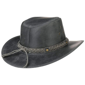 Sombrero Fedora de Vaquero Clásico Personalizado de Cuero con Logotipo Personalizado, Sombrero de Vaquero de Cuero con Logotipo para Adultos Unisex para Exteriores - Product Image 4