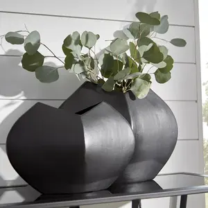 Jarrón de flores decorativo de hierro, suministro de fábrica, precio competitivo, pedidos al por mayor, jarrón de flores de metal de lujo para apartamento - Product Image 1