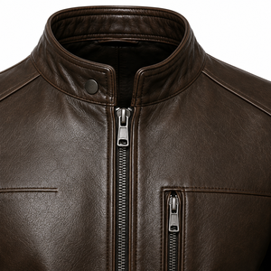 Veste en cuir de vachette de qualité supérieure pour homme, vêtement d'extérieur luxueux et tendance, streetwear moderne, coupe classique et confortable pour tous les jours - Product Image 3