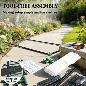 Mini serre portable blanche pour jardin, pour usage domestique - Product Image 4