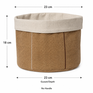 ตะกร้าผ้าฝ้ายออร์แกนิคสำหรับเก็บของ 390 GSM ขนาด 23x18x23 ซม. ด้านนุ่ม เปิดด้านบน ไม่มีหูหิ้ว สำหรับห้องครัว รับทำโลโก้ตามสั่ง ขายส่ง OEM - Product Image 2