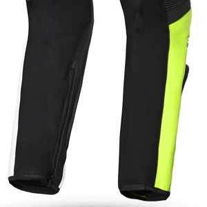 Combinaison de course moto professionnelle en cuir vert fluo, maillot et pantalon de course 2026, équipement de performance sur piste le plus vendu - Product Image 5
