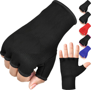 Bandages de boxe pour hommes et femmes, gants intérieurs, sangles de poignet élastiques de 100 cm, protection rembourrée pour les poings sous les mitaines - Product Image 1