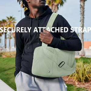 Sac de sport d'extérieur imperméable grande capacité avec compartiment à chaussures, logo personnalisé, bonne qualité, bandoulière réglable - Product Image 6