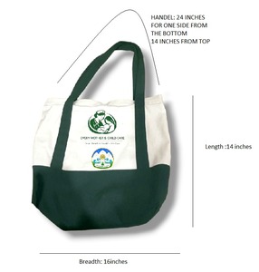 Sac fourre-tout en coton imprimé ALSA INTERNATIONAL, le plus vendu, promotionnel, réutilisable, recyclable, avec poignée longue, pour courses et achats en solde - Product Image 4