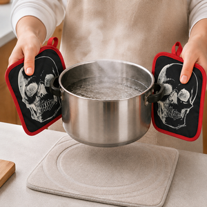 Halloween Latest Collection Design Pot Holder 100% Cotton Printed Design With Custom Size And Color Pot Holders for Kitchen Use - Product Image 2