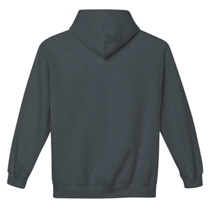 Sudadera con Capucha Gris Carbón con Gráfico Rosa, Bordado Circular, de Forro Polar, Manga Larga, Unisex, Informal, Moda de Invierno - Product Image 6