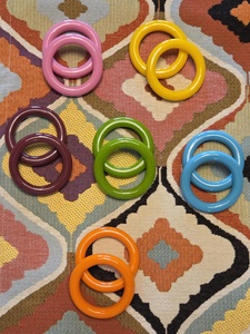 Modern Resin Eco-Friendly Durable Napkin Ring Circle Shape 4.5cm White <b>Table</b> Decor Party Accessory - Product Image 5