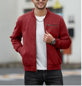 <b>Mens</b> <b>Suede</b> <b>Jacket</b> Modern Casual Outerwear Refined Style Premium Texture OEM Wholesale Manufacturer Sample Service Available New - Product Image 5
