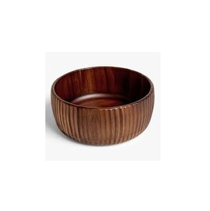 Juego de Tazones de Madera de Mango Natural con Logotipo Personalizado al por Mayor, Tazón para Servir Ensaladas con Impresión Esmaltada, Vajilla Ecológica para Cocina y Decoración de Mesa - Product Image 2