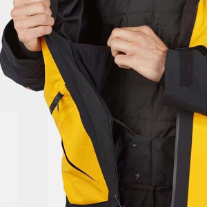 Veste de ski pour homme de haute qualité, 100% polyester Taslon Ripstop, doublée en polaire, respirante, coupe-vent, imperméable, fermeture éclair en PU - Product Image 5