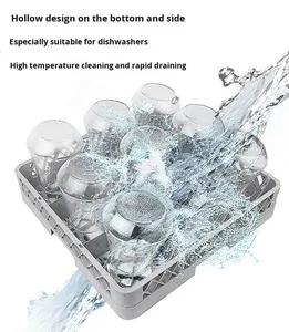 Supporto per bicchieri da vino rosso per <span class=keywords><strong>lavastoviglie</strong></span>, porta bicchieri a 25 griglie, scolapiatti in plastica per calici, porta bicchieri, scolapiatti per lavaggio piatti - Product Image 4