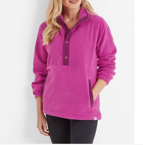 Sudadera Rosa de Felpa Francesa con Cuello Redondo, 100% Algodón, Lavado Ácido y Stonewashed, con Logotipo Personalizado para Mujer, Colección Otoño - Product Image 2