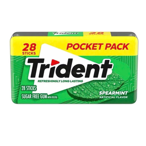 Chicle de Menta sin Azúcar, 28 Unidades, 50.4g, Sabor Menta con Xilitol, en Caja - Product Image 1