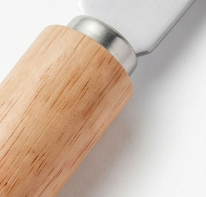 Stainless Steel <b>Cheese</b> <b>Knife</b> <b>Set</b> With Wooden Handles Durable Sharp Elegant Design Perfect For Home Kitchen And Dining Use - Product Image 2