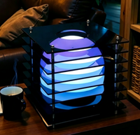 Lampe de table nordique colorée 2026 en promotion avec abat-jour et base en caoutchouc, lumière LED réglable pour la maison, cadeau romantique de la Saint-Valentin