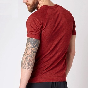 เสื้อยืดออกกำลังกายสำหรับผู้ชายผู้หญิงเพาะกายฟิตเนสกล้ามเนื้อกระชับต้านการเป็นขุยทรงปกติชุดกีฬา - Product Image 3