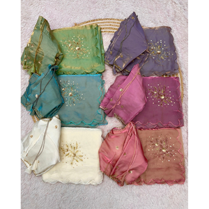 Sari de Diseño con Bordado Lila – Atuendo Tradicional para Fiestas para Mujer - Product Image 6