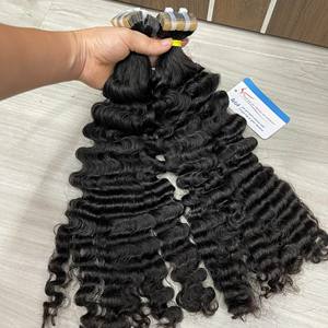 Best Selling Steam Burmese <b>Curly</b> <b>Tape</b> <b>In</b> Vietnamese <b>Hair</b> <b>Extensions</b> With Full Ends Shiny Look And Long Lasting Curls - Product Image 5