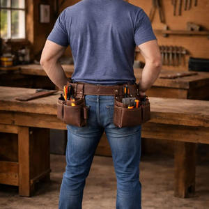 Cinturón Portaherramientas de Cuero de Alta Calidad 100% Cuero Genuino para Carpintero, para Uso Profesional, en Venta a Precio Accesible - Product Image 5