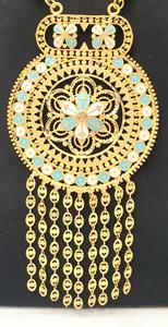 Colección Africana 4GRM Dubai, Chapado en Oro de 24K, Nuevos Diseños Árabes, Piedras Sintéticas Azules y Blancas, Gran Venta, Nuevo con Descuento - Product Image 4