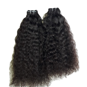 Extensiones de Cabello Humano Remy Indio Virgen Natural 100% Rizado, Ondulado Suelto, Fácil de Aplicar, Sin Gorro, de Fábrica Directa, 105G - Product Image 4