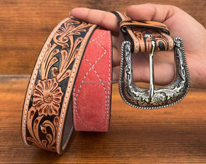 Ceinture ajustable en cuir suédé usinée à la main pour hommes et femmes Ceinture en cuir de vache de marque célèbre de créateur pour nouvel arrivage - Product Image 2