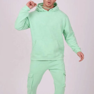 Nueva Llegada, Conjuntos Deportivos de 2 Piezas con Capucha y Lavado Ácido de Alta Calidad, Logotipo Personalizado Impreso, Unisex, MOQ Bajo, Venta al Por Mayor - Product Image 2