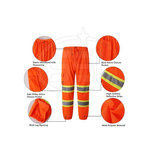 Pantalon de travail Safety Jogger, classe 2 ANSI, imperméable, extensible, confortable, pour les professionnels du bâtiment, logo personnalisé, bas de vêtement de travail fonctionnel - Product Image 2
