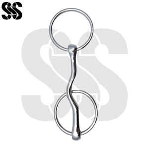 Mors de dressage premium à anneau lâche en acier inoxydable avec support latéral, couleurs et tailles personnalisables, confortables pour l'équitation - Product Image 6