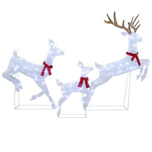 Ensemble de 3 rennes de Noël pré-éclairés, décoration lumineuse - Product Image 4