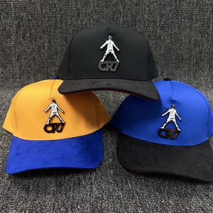 Gorra Snapback Unisex Ajustable de 6 Paneles en Negro y Azul Personalizada con Logotipo Aplicado en el Panel Frontal, Material Poliéster/Algodón, Estilo Urbano - Product Image 4