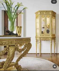 Vintage Style Hand Curved entrance <b>Table</b> Antique Design Entrance <b>Table</b> wooden Top Hallway Entryway Living Room Furniture - Product Image 4