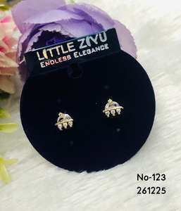 Boucles d'oreilles tendance pour femme en acier inoxydable plaqué or avec micro-cristaux de zirconium, prix de gros usine - Product Image 5