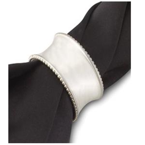 Elegantes Anillos para Servilletas de Aluminio Plateado, Diseños Modernos con Corte Martillado, Duraderos y Ecológicos para Decoración de Mesa en Banquetes y Bodas - Product Image 3