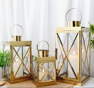 Lanterne décorative en acier avec poignée pour la décoration de la maison, du jardin et des mariages - Product Image 4