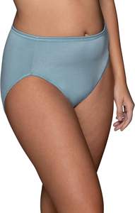 Ropa interior de bikini de talle alto para mujer, suave y a la moda, tejido liso, transpirable, elástico, cómodo, cobertura total, uso diario - Product Image 5