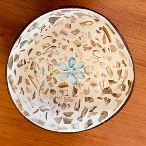 Cuenco de coco moderno desechable personalizado de madera de coco Natural de Vietnam cuenco de coco con Incrustaciones de nácar regalo al por mayor - Product Image 1