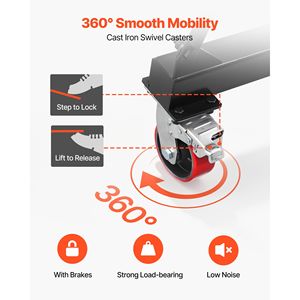 Grúa Pórtico Ajustable de 2200 Libras de Capacidad, Elevador Portátil para Taller con Carro Manual - Product Image 6