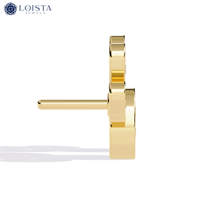 Pendientes de Aro con Diamantes Cultivados en Laboratorio, Joyería Fina Clásica de Lujo Loista Jewels, Diamantes CVD - Product Image 2