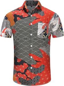 เสื้อฮาวายผู้ชายสั่งทำพิเศษ ปักลายได้ตามต้องการ สวมใส่สบาย ไม่ยับ ระบายอากาศดี เสื้อเชิ้ตผู้ชายสำหรับผู้ใหญ่ - Product Image 3