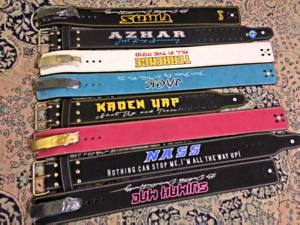 Cinturones de levantamiento de pesas de 10 mm y 13 mm con logo personalizado / Cinturones de powerlifting para gimnasio, de cuero, con soporte lumbar resistente. - Product Image 3