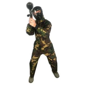 ชุดคลุมเพนท์บอลลายพรางแบบมีโลโก้สั่งทำได้ ขายส่ง ชุดจั๊มสูททางยุทธวิธี ผ้าริปสตอป ระบายอากาศได้ดี สำหรับอุปกรณ์ฝึกซ้อมวูดบอล - Product Image 6