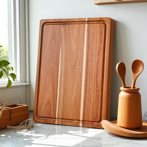 Planche à découper en bois de noyer personnalisée avec logo, planche à découper gravée en bois, cadeau personnalisé pour un ami - Product Image 5