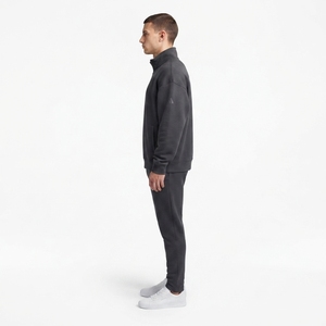 Sweat à capuche oversize pour homme, style streetwear personnalisé, avec fermeture éclair quart de tour, en tricot scuba haute performance - Poids 420g - Product Image 2
