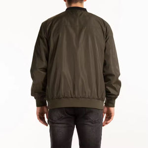 <b>Men's</b> Stylish Comfortable Stand Collar Waterproof Bomber <b>Jackets</b> Customize Fabric <b>Long</b> Sleeve Zip Up Flight Bomber <b>Men's</b> <b>Jackets</b> - Product Image 2