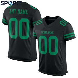 Camiseta de Fútbol Americano de Tela Suave y Transpirable, Servicio OEM Personalizado al por Mayor, Ropa Deportiva de Alto Rendimiento, 100% Poliéster - Product Image 1